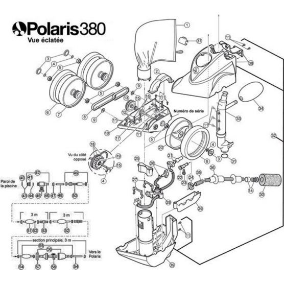 Tentacule complète Polaris 380 B5 Piscine Shop